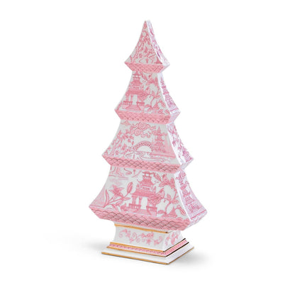 Two's Company Chinoiserie Pastel Pink Tree - Dolomite