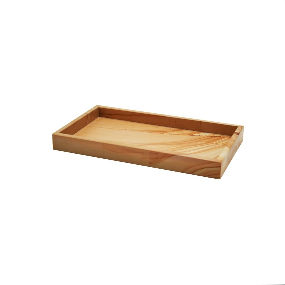 Marble Crafter Myrtus Collection Teak Stone Amenity Tray