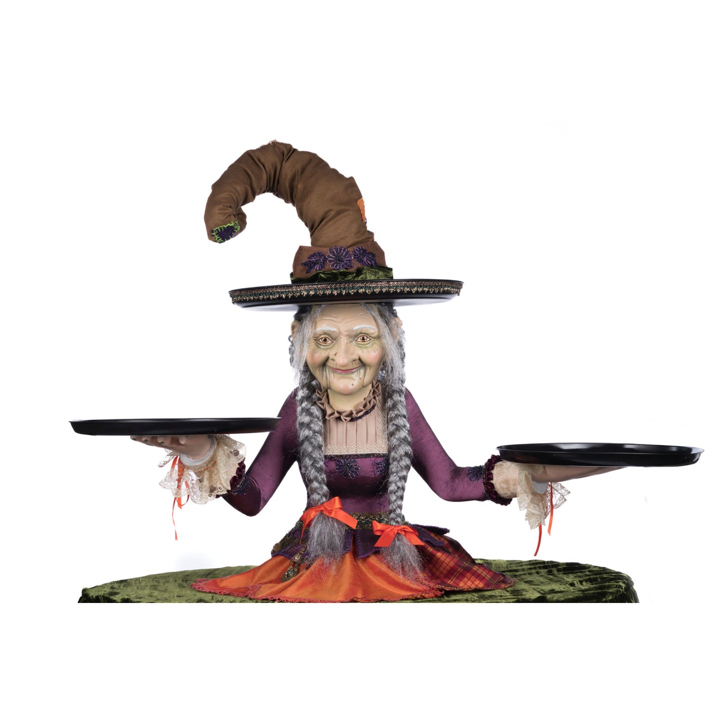 Broomstick Acres 2024 Gertrude Grimoir Witch Cupcake Server, 40-Inch