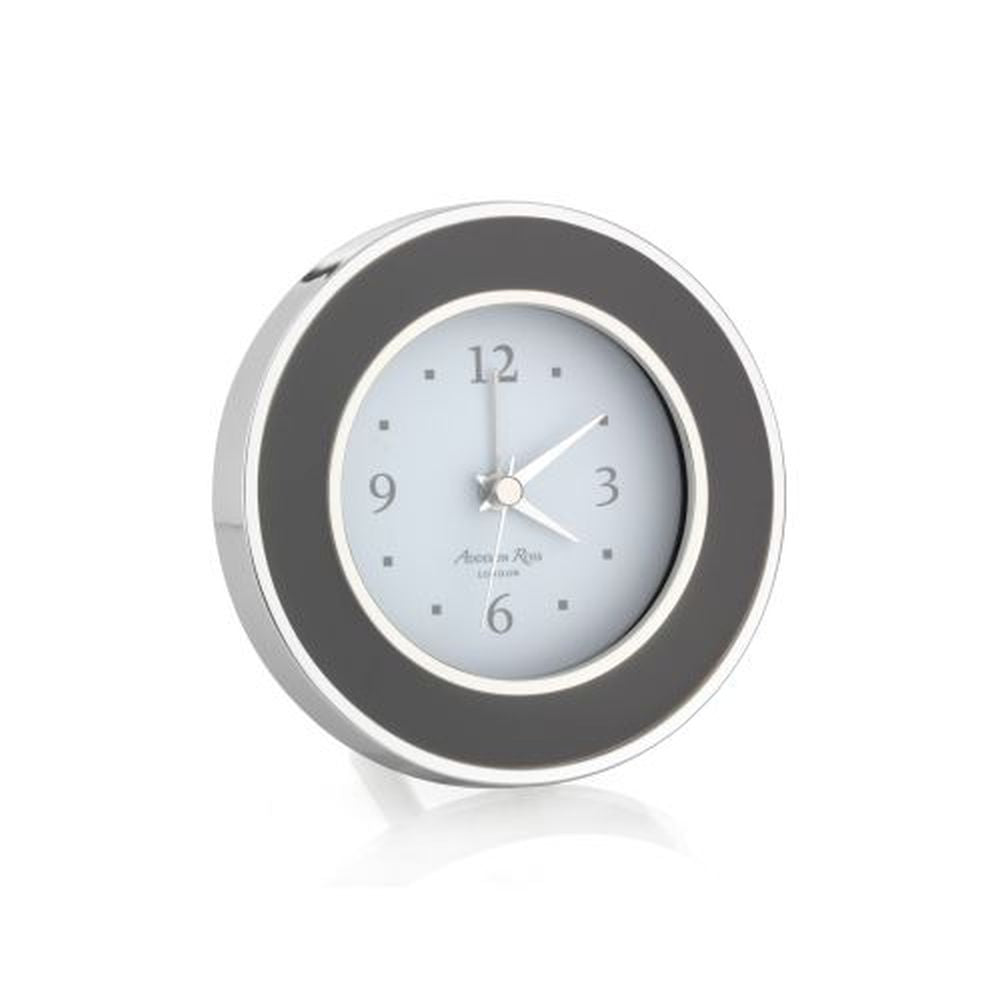 Addison Ross Taupe & Silver Alarm Clock
