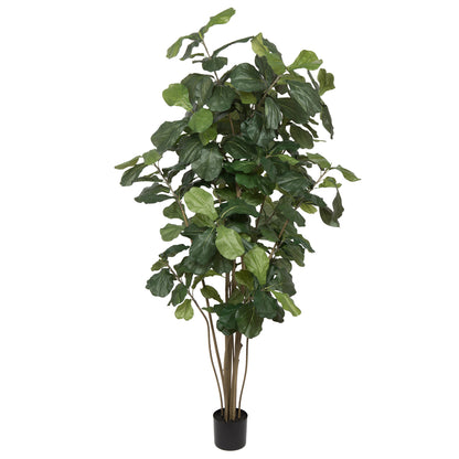 Vickerman Artificial Green Potted Fiddle Tree