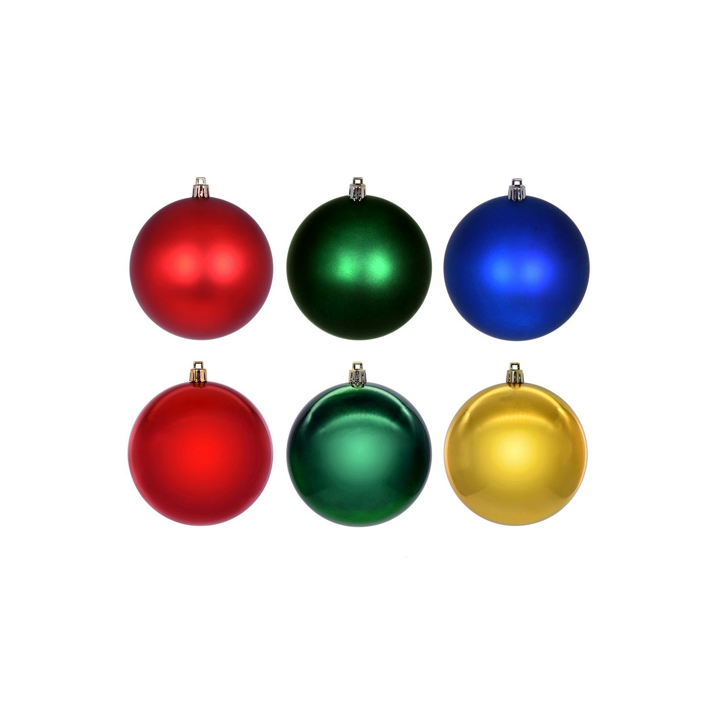 Vickerman 3" Red, Green, Gold, And Blue Ornament Assortment, 24 Per Box