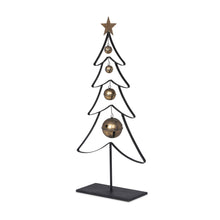 Load image into Gallery viewer, Park Hill Collection Cabin Cozy Iron Christmas Tree With Bells