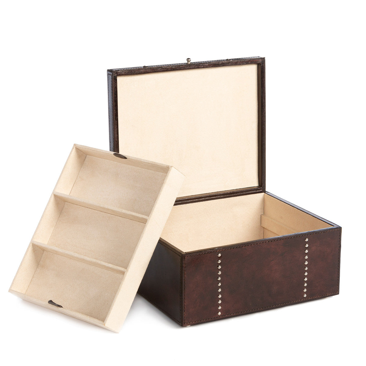 Park Hill Collection Tate Leather Classic Jewelry Box