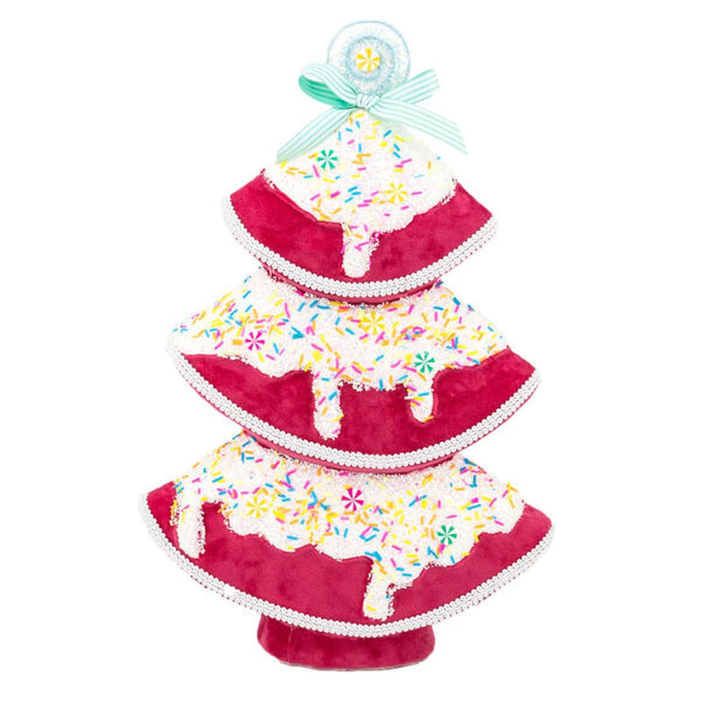 December Diamonds Candy Land 18.5In Hot Pink Tree Figurine