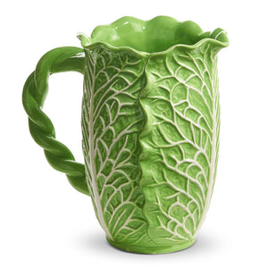 Raz Imports 2024 The Carrot Patch 10.5" Green Cabbage Pitcher
