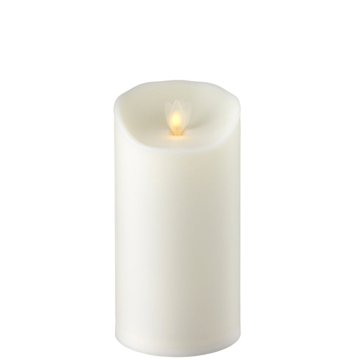 Raz Imports Moving Flame Ivory Pillar Candle