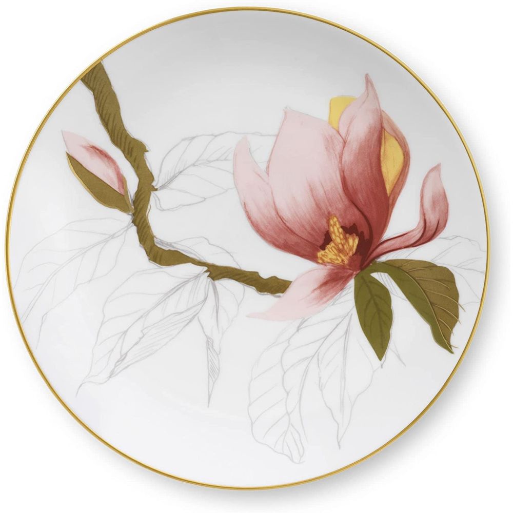 Royal Copenhagen Flora Plate Magnolia 7.5"
