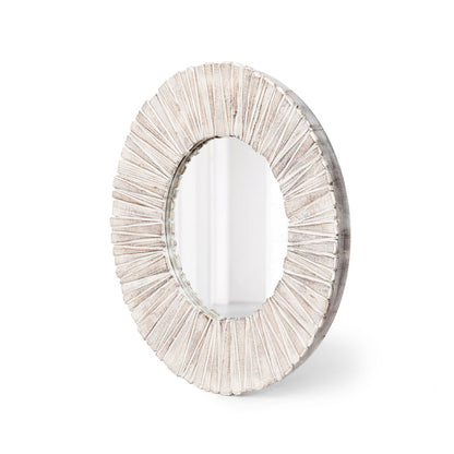Park Hill Collection Lodge Wood Slat Round Mirror
