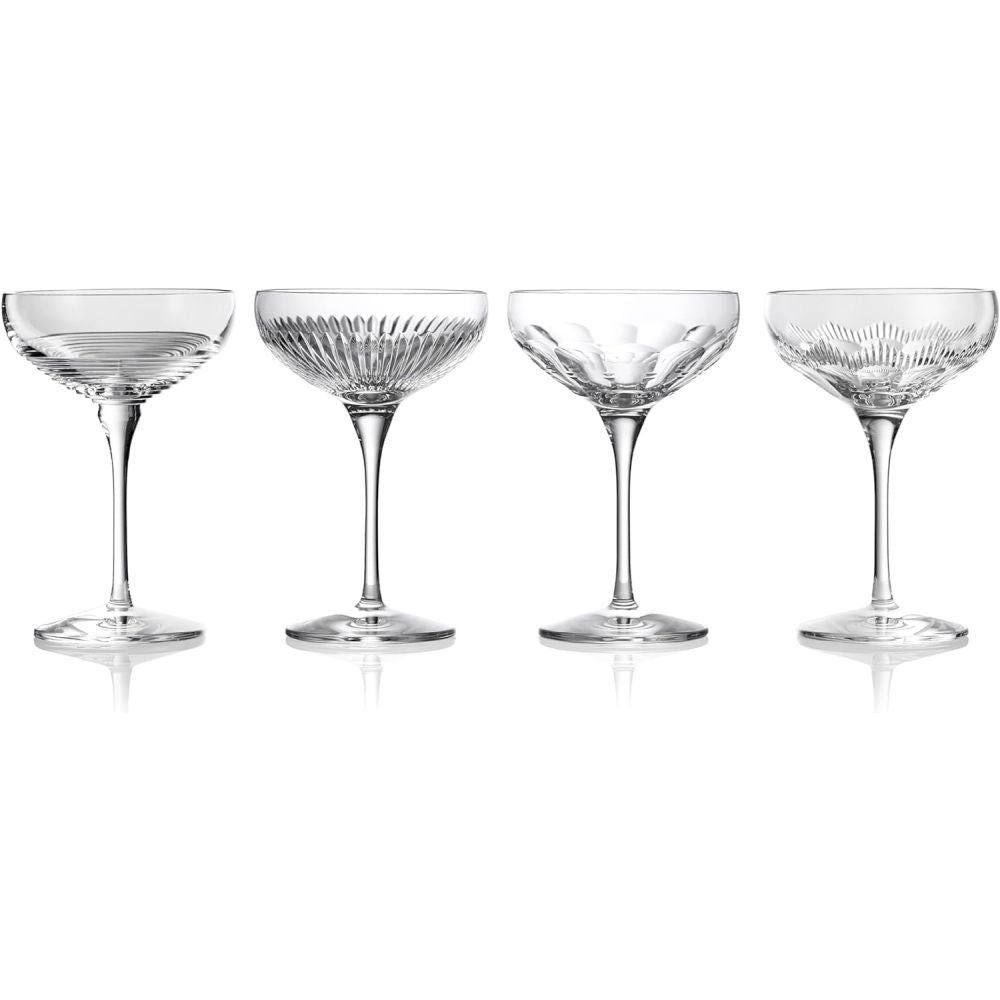 Waterford Mixology Coupe Glass Mixed Set Of 4