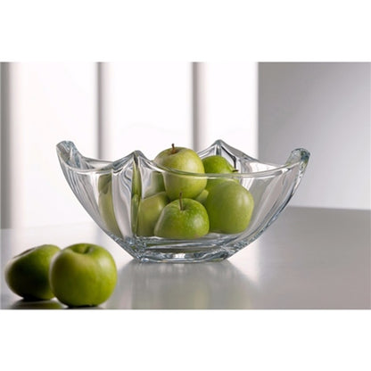Galway Dune 10" Bowl, Clear, Crystal
