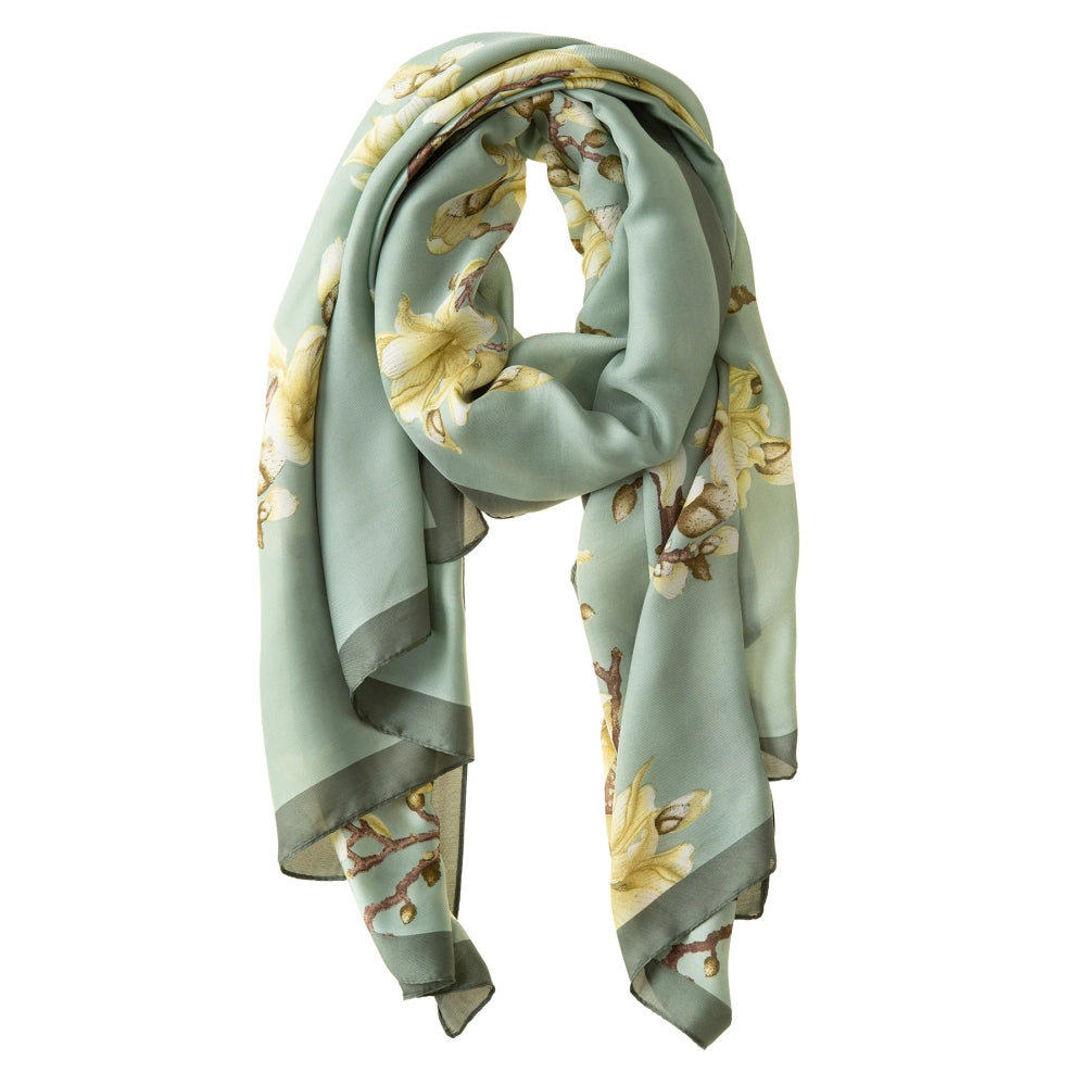 Galway Sage & Apple Blossom Polyester Scarf