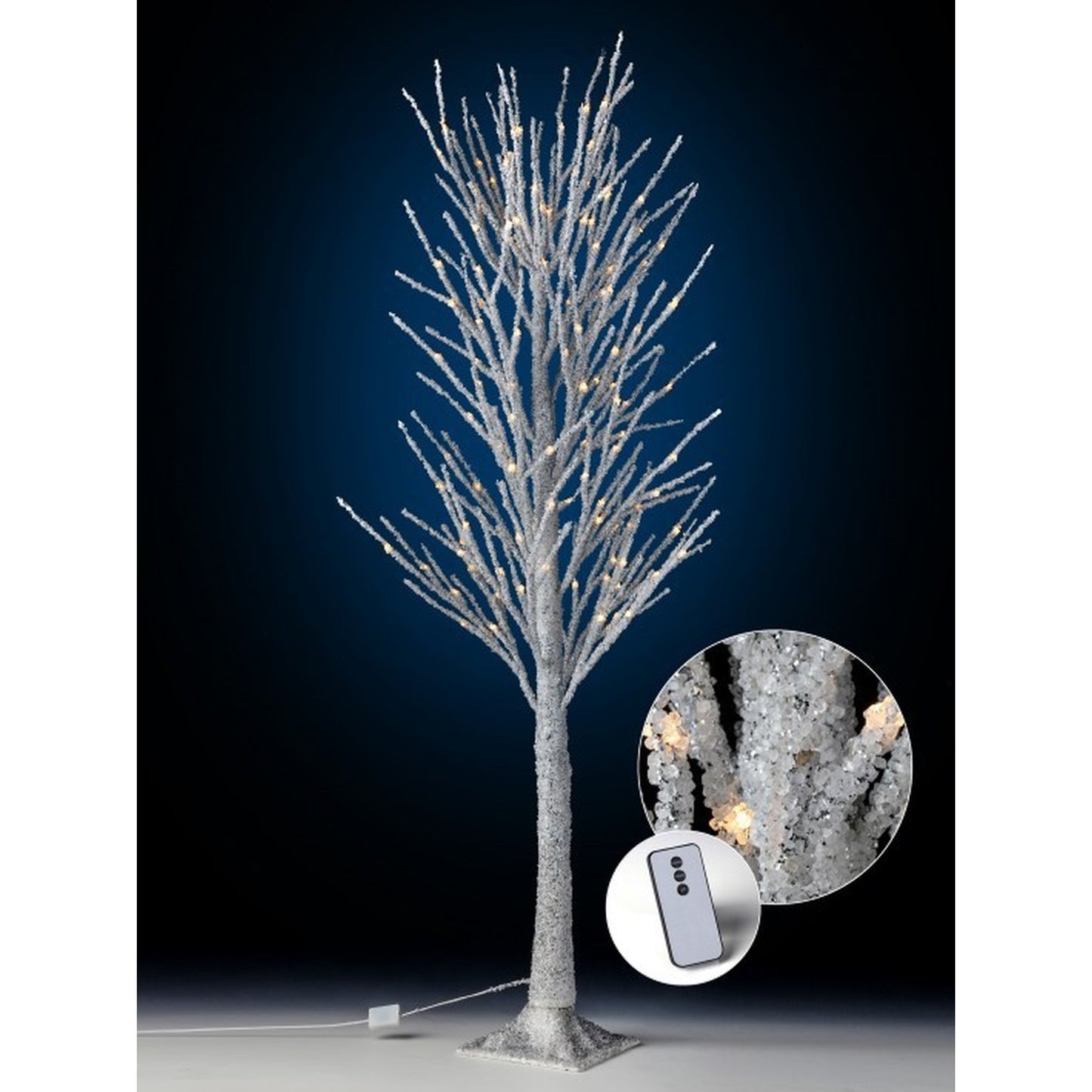 Regency International Metallic Led Tmr Remote Winter Tree Btr/Plugin