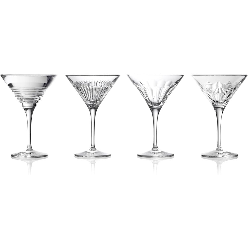 Waterford Mixology Martini Glass 125Ml 4Floz, Mixed Set Of 4