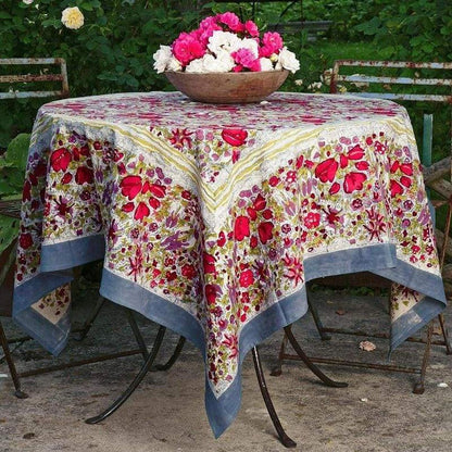 Couleur Nature Jardin Red/Grey Tablecloth