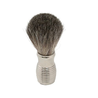 Bey Berk Pure Badger Shaving Brush With Chrome Handle