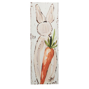 Raz Imports 2024 The Carrot Patch 42" Bunny And Carrot Porch Sign