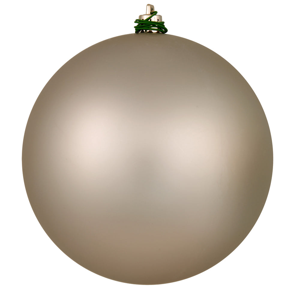 Vickerman 3" Oat Matte Ball Ornament, 12 per Bag, Plastic