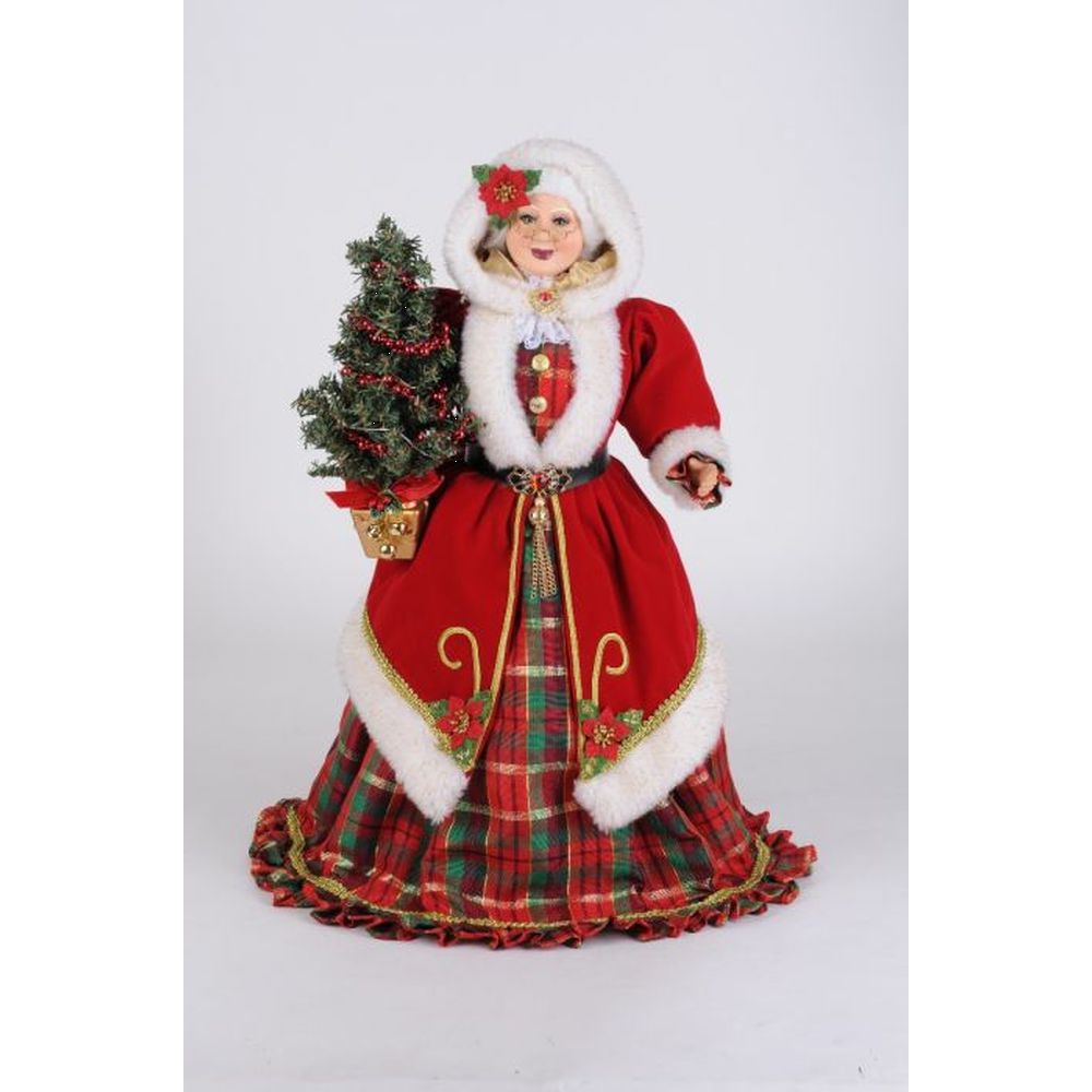 Karen Didion Lighted 20" Traditional Mrs. Claus Figurine