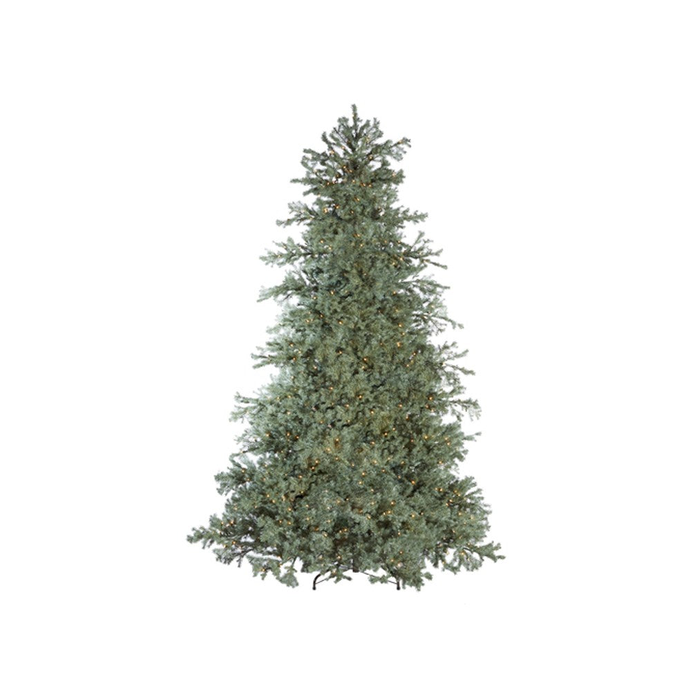 Raz Imports 2021 Greenery 9-Foot Pre-Lit Colorado Blue Spruce Tree