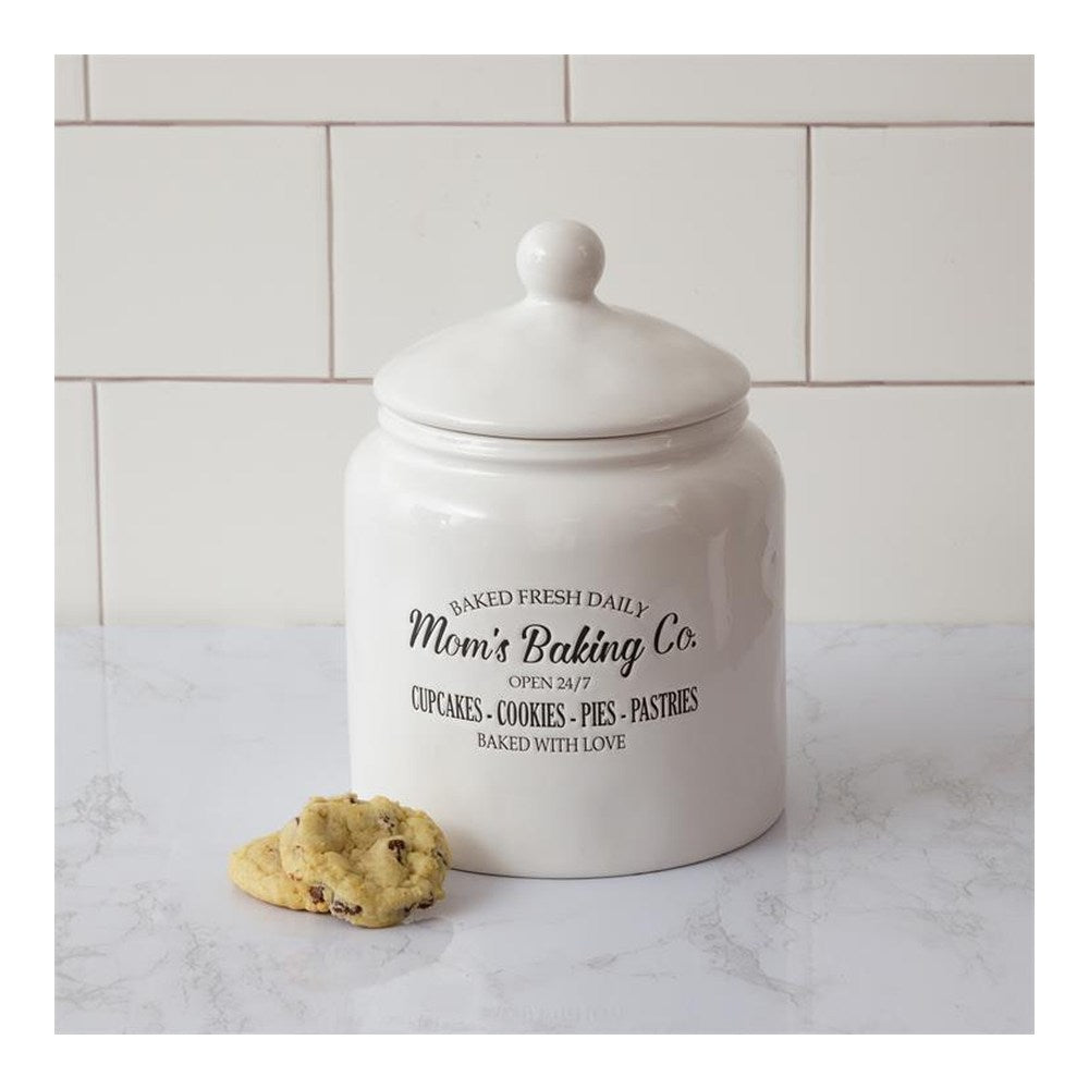 Your Heart's Delight Cookie Jar - Mom's Baking Co, White, Dolomite