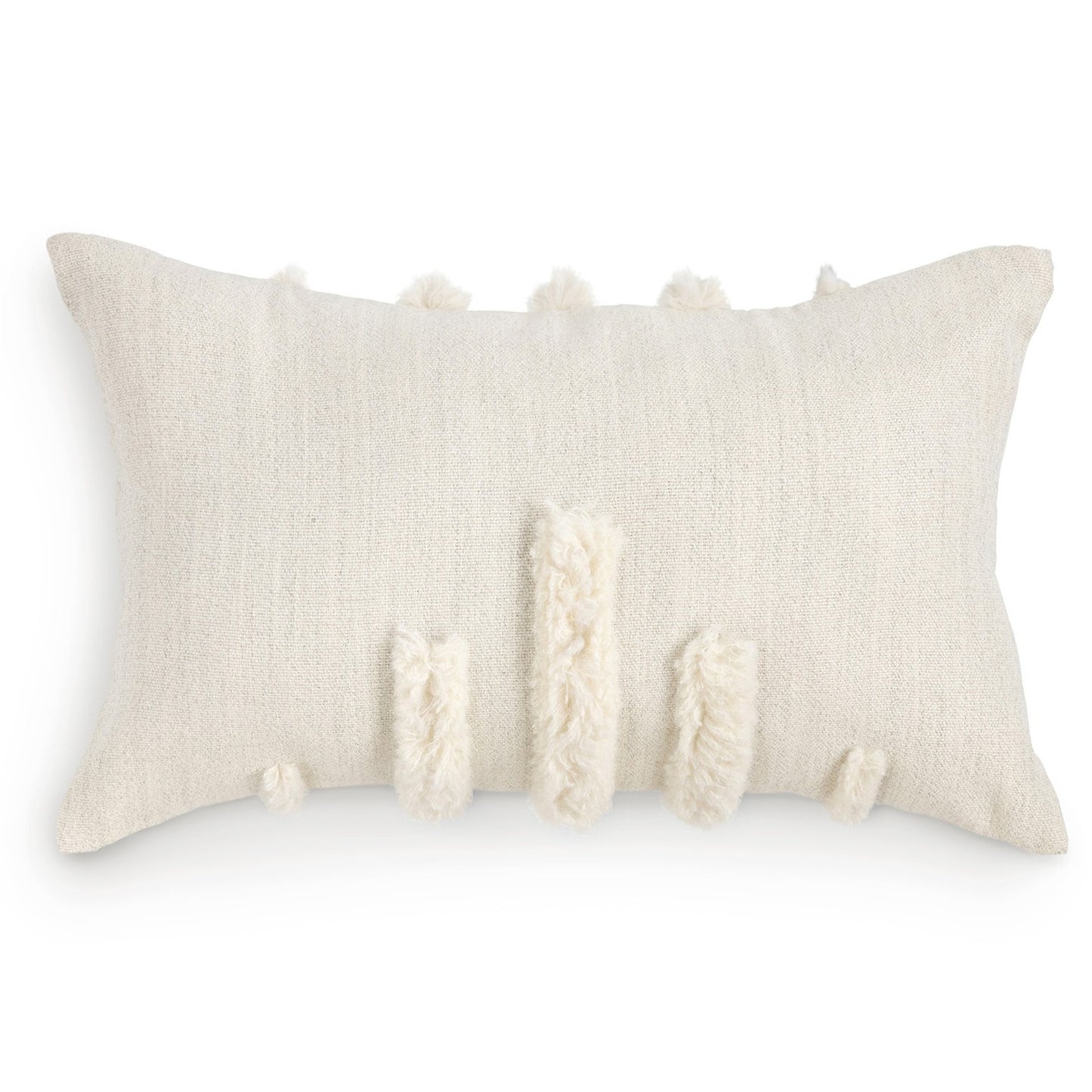 Park Hill Collection Urban Living Texture Stripe Alpaca Wool Lumbar Pillow Cover