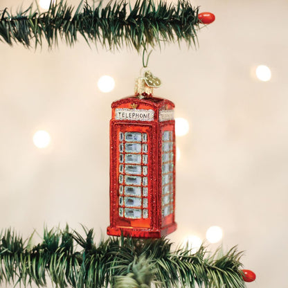 Old World Christmas English Phonebooth Ornament