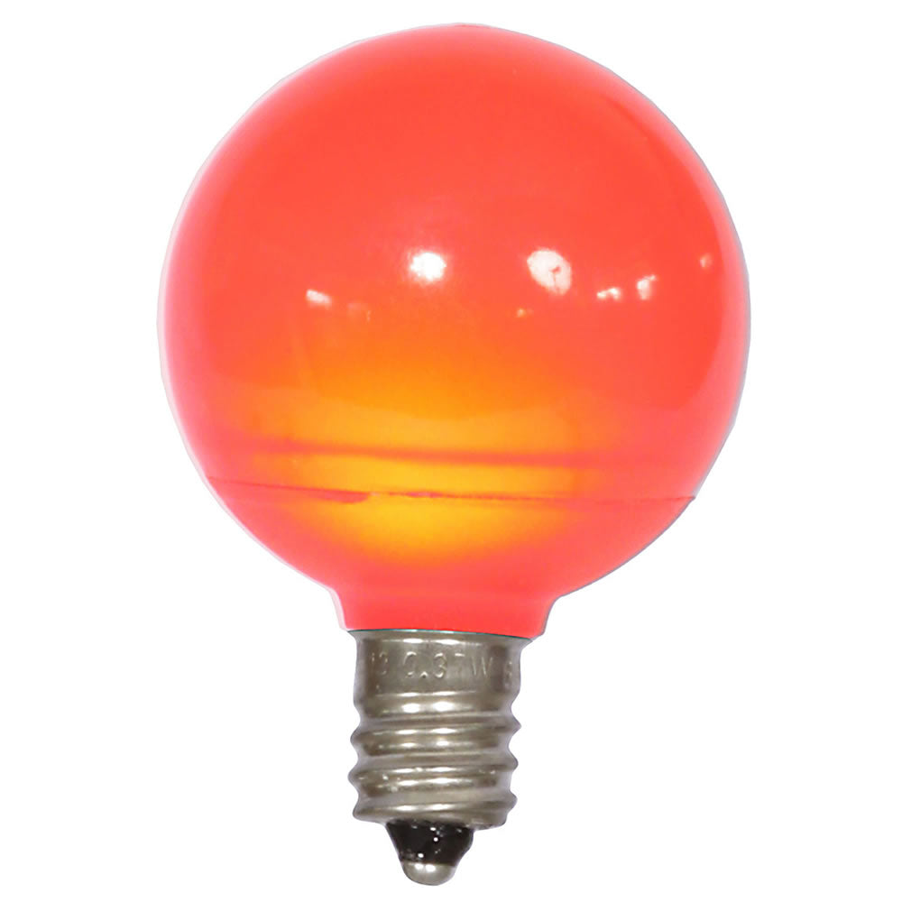 Vickerman G40 Red Ceramic LED Replacement Bulb, package of 25, Ceramic