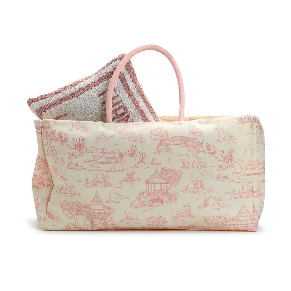 Two's Company Animal Toile Hamper/Storage Tote Assorted 2 Colors