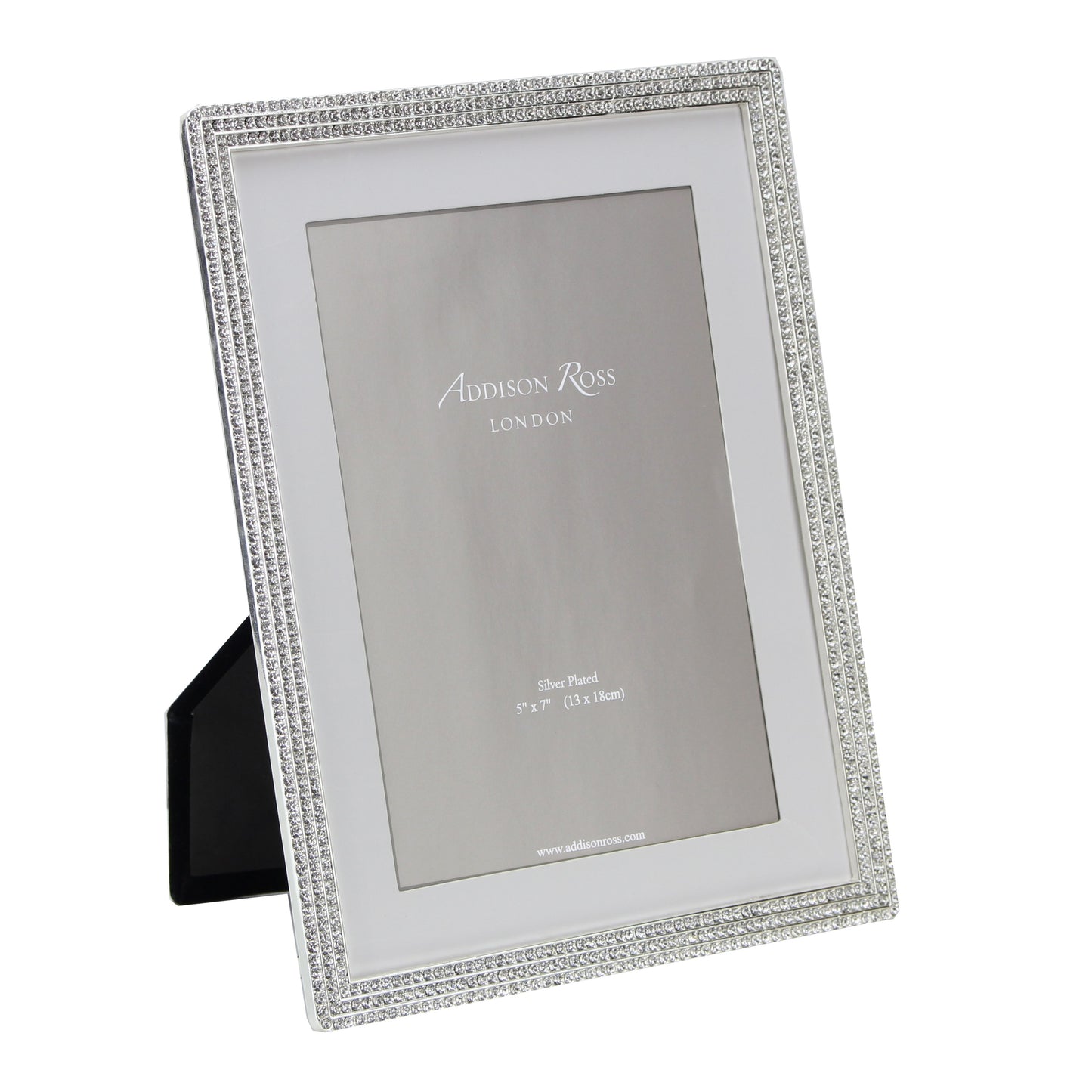 Addison Ross 5x7 Diamante Beatrice Silver-Plated Photo Frame
