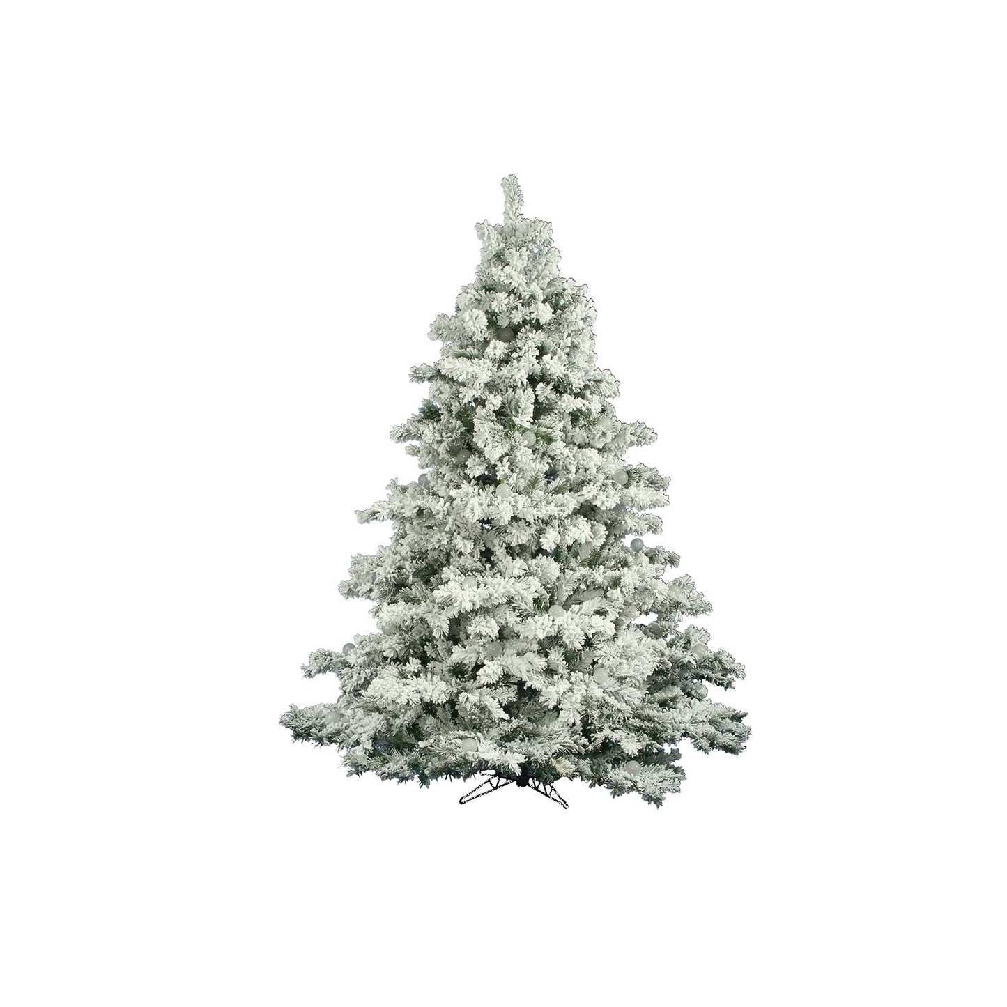 Vickerman Flocked Alaskan Pine Artificial Christmas Tree, Unlit
