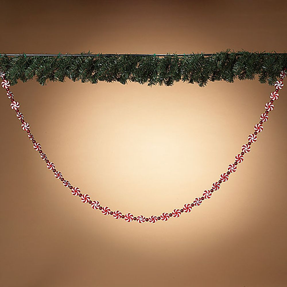 Gerson Company 6' Holiday Candy Garland