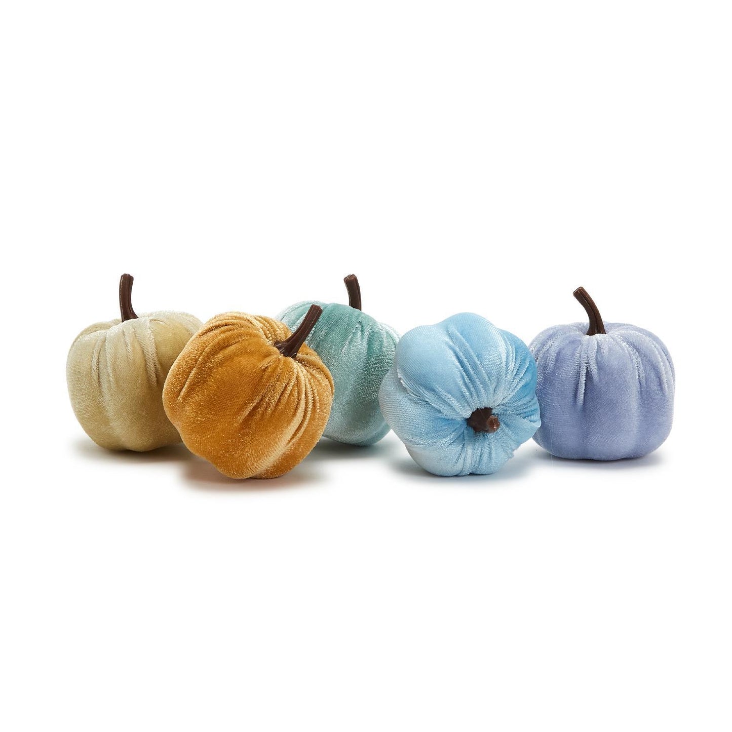 Two's Refill For Pumpkin Panache 60-Pieces Velvet Mini Pumpkin in 5 Colors