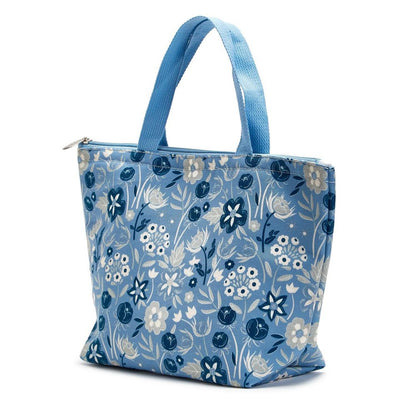 Two's Company Blue Floral Thermal Lunch Tote Bag Assorted 2 Colorways