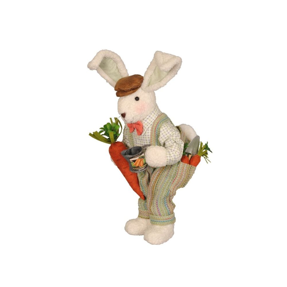 Karen Didion Carrot Garden Bunny Figurine