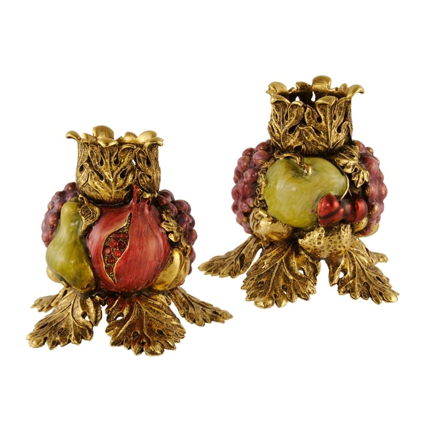 Quest Collection Seven Species Pomegranate Candle Holders