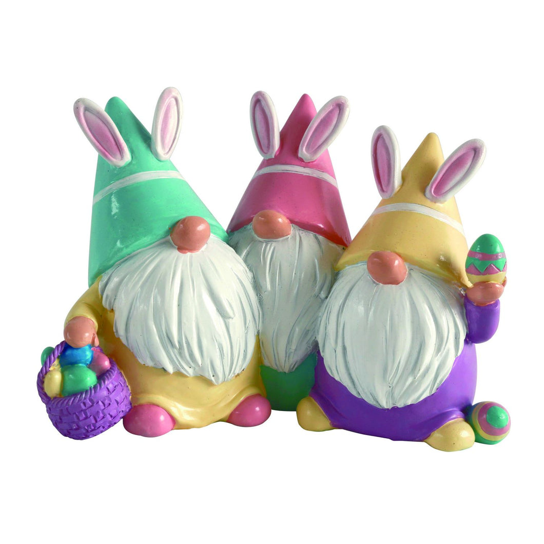 Transpac Resin Easter Gnome Group Figurine
