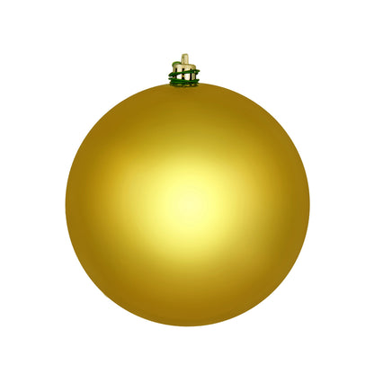 Vickerman 8" Medallion Gold Shiny Ball Ornament, Plastic