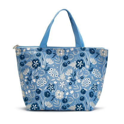 Two's Company Blue Floral Thermal Lunch Tote Bag Assorted 2 Colorways