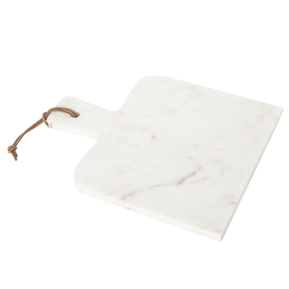 Caravan Home Marble Paddle Cheese Board White 11X14