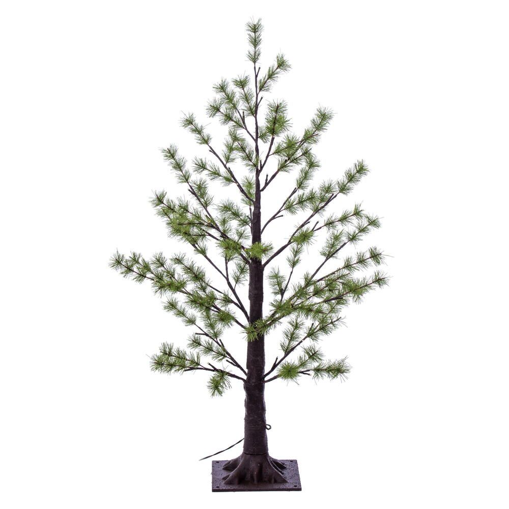 Vickerman Green Mini Pine Twig Tree, Warm White 3Mm Wide Angle Led Lights