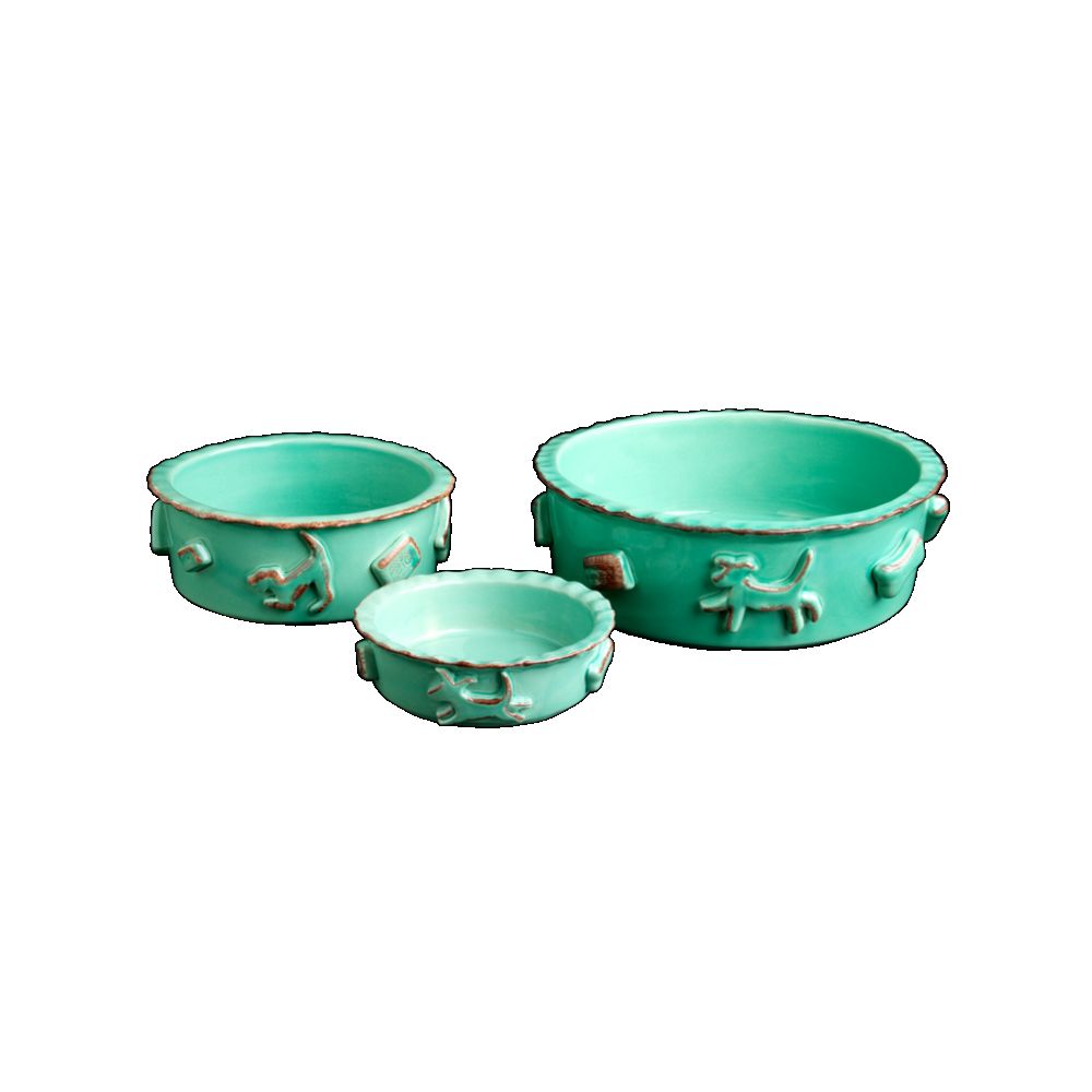 Carmel Ceramica Dog Food/Water Bowl Medium