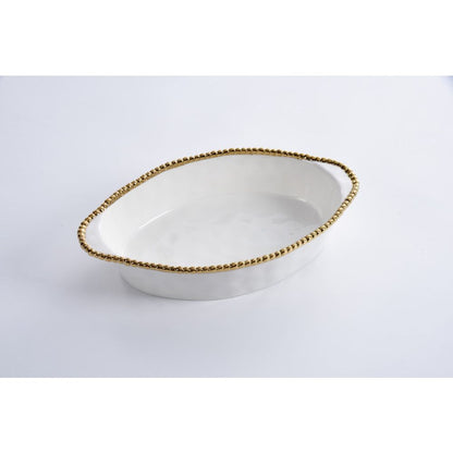 Pampa Bay Salerno Oval Baking Dish, Porcelain, 9.25 x 14.75 inches