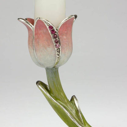 Quest Collection Double Tulip Candle Holder