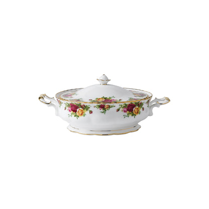 Royal Albert Old Country Roses Covered Vegetable Dish