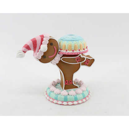 December Diamonds North Pole Sweet Shoppe Gingerbread Candle Holder