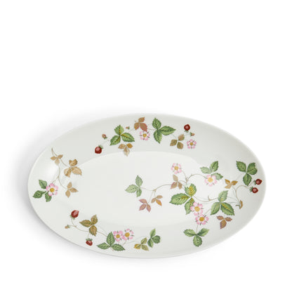 Waterford Wild Strawberry Oval Plate Coupe