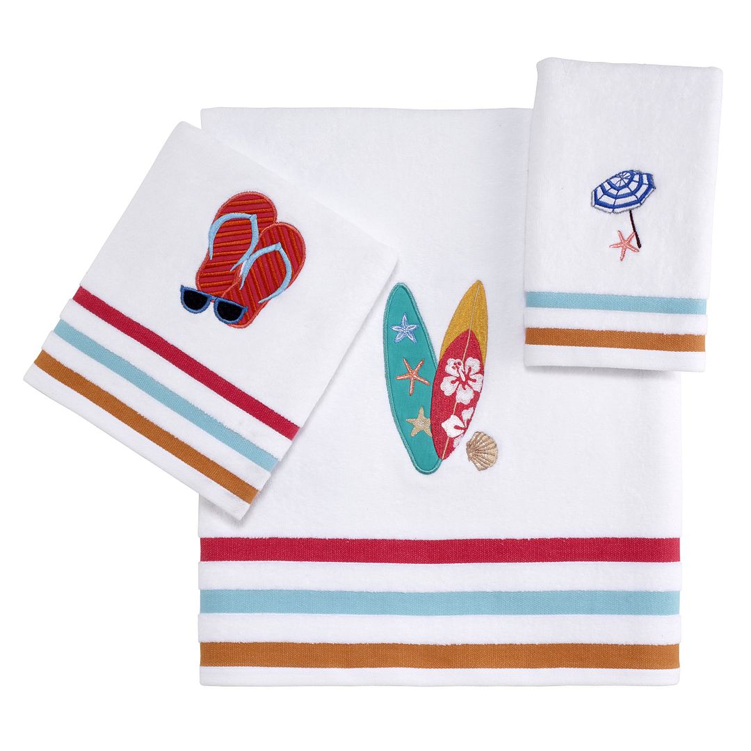 Avanti Linens Surf Time Bath Towel - White