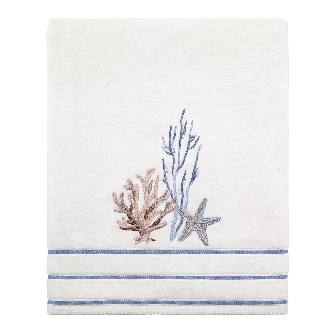 Avanti Linens Abstract Coastal Bath Towel - White
