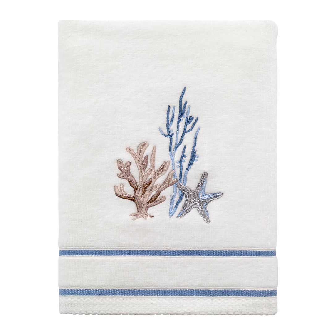 Avanti Linens Abstract Coastal Hand Towel - White